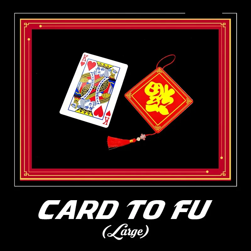 Kártya a Fu (nagy) bűvésztrükkökhöz Várható kártyaváltozások kínai Fu Magia mágusra Közeli utcai illúziók trükkök Mentalizmus