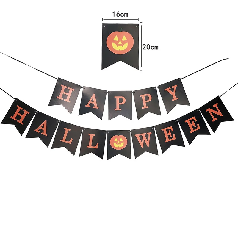 Halloween Party díszített fesztiválok levél kreatív nagy retro bannerek és sármány fekete dekoráció Kiváló lakberendezés egyszerű