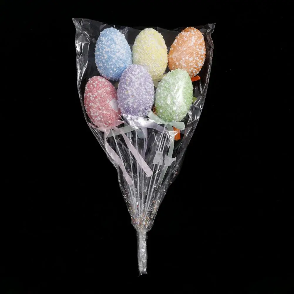 Élénk színes gyepdíszek Színes DIY húsvéti tojásudvari faág dekorációs készlet kültéri gyephez Otthoni váza esküvő