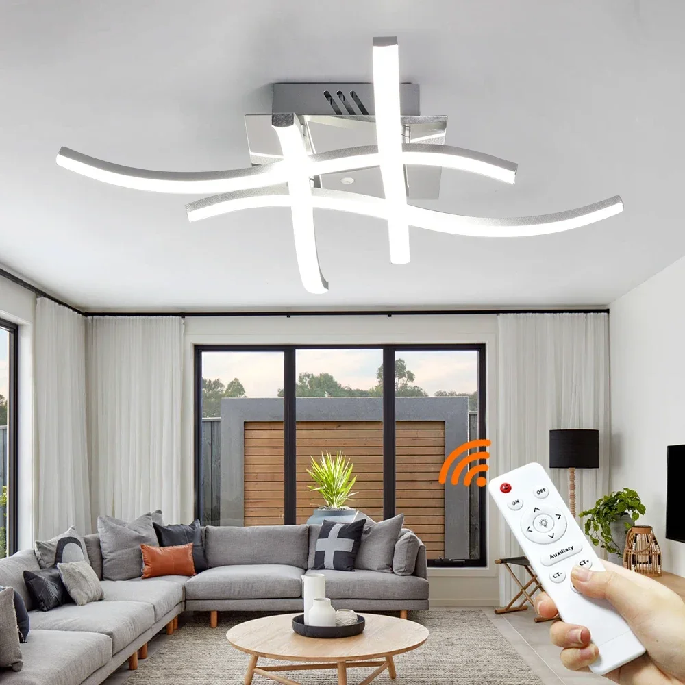 Modern LED mennyezeti lámpák villás alakú mennyezeti lámpa Energiatakarékos a nappaliban Hálószoba tanulmány Erkély dekorációs lámpa