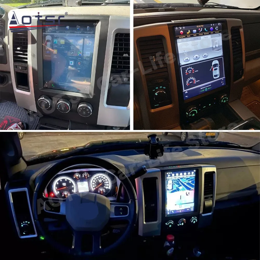 Carplay tesa- képernyő autós sztereó Android lejátszó Dodge RAM 1500 2500 3500 2008 2009 2010 2011 2012-2017 2018 2019 Fejegység