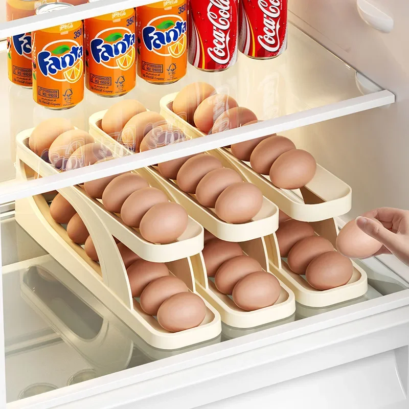  csúsztatható tojás tároló doboz hűtőszekrény oldalsó ajtó dedikált kétrétegű automata tojáshenger konyha tojás tároló doboz műtermék