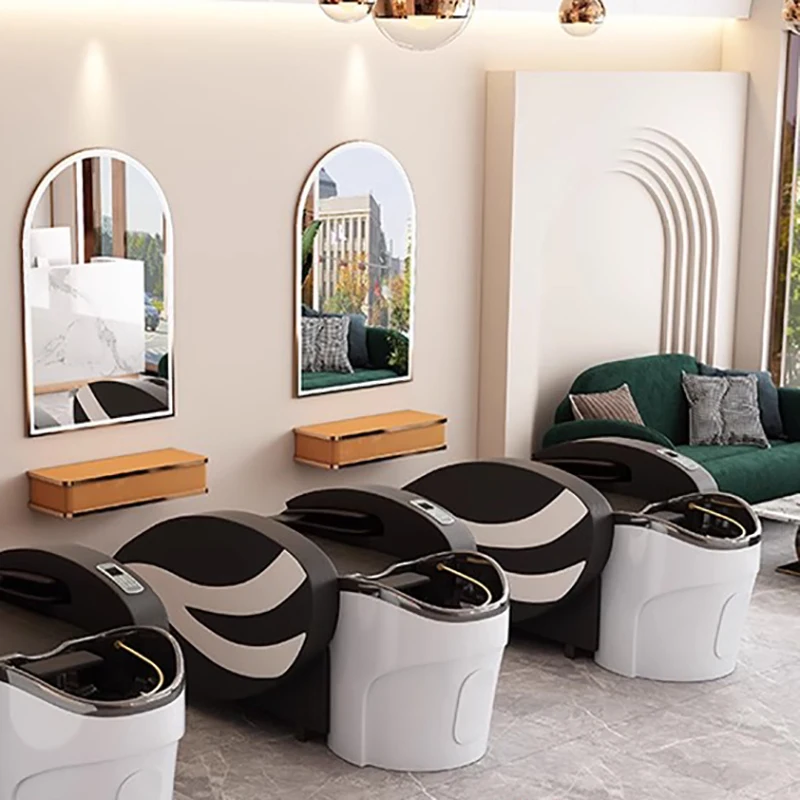 Intelligens sampon szék szalon Egyszerű hajmosás masszázs ágy szépség borotválkozás Spa Sillas Peluqueria fodrászat bútor CY50XT