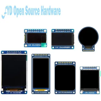  0,96 / 1,14 / 1,28 / 1,3 / 1,54 / 1,69 / 1,9 / 2,0 hüvelykes IPS TFT LCD OLED kijelző modul Ardunio Raspberry pi-hez