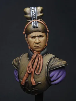 1/10 ősi Qin tiszt katona MELLSZOBOR Gyanta figura Modell készletek Miniatűr katona Összeszereletlen festetlen