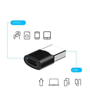 1/2/5Pcs USB A apa - C típusú anya csatlakozók Töltő átalakító C típusú adapterek USB-C 3.0 - USB A 2.0 adapter OTG csatlakozó