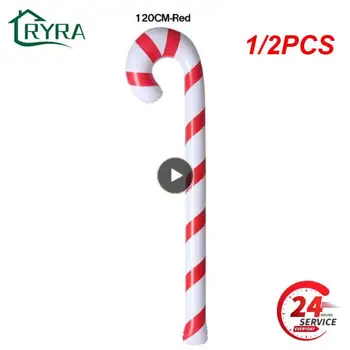 1/2DBS 90cm felfújható karácsonyi cukornád bot lufik Kültéri cukorkák dekoráció karácsonyi dekorációs kellékekhez 2022 Navidad