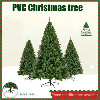 1,5m 1,8m 2,1m titkosítás Zöld PVC nagy karácsonyfa karácsonyi dekoráció 2024 Újévi házibuli jelenet dekoráció