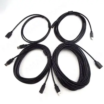 1.5M 5M 10M USB 2.0 apa-anya hosszabbító kábel A / F hosszabbító kábel Kábel vezeték sebessége Adathosszabbító kábel PC laptop billentyűzet DIY M20
