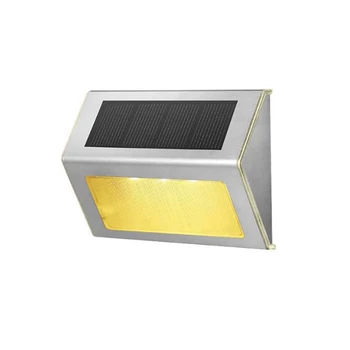 1 db kültéri napelemes fedélzeti lámpák IP65 vízálló napelemes kültéri LED lámpák kerületi fali lámpák