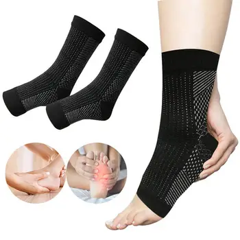 1 pár izzadságelnyelő lélegző rugalmas sarok zokni ujjak zokni neuropátia zokni rugalmas zokni sarok férfi nyomás zokni E9R2