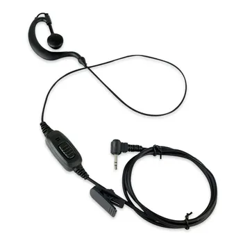 1 tűs 2,5 mm-es Walkie Talkie vezetékes fülhallgató Egy fülgombos működtetés Fejhallgató fejhallgató fejhallgató mikrofon cserélő alkatrészével