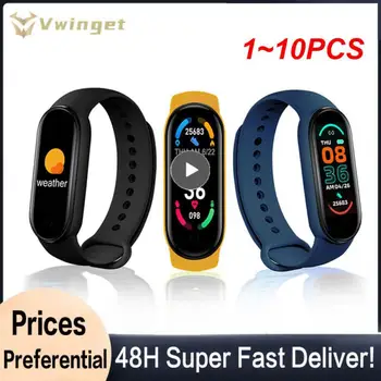 1 ~ 10DBS intelligens karkötő Watch Fitness Tracker pulzusmérő vérnyomásmérő színes képernyő Intelligens karkötő férfi és nő számára