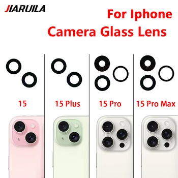 10 db hátsó kameraüveg iPhone 15 Pro Max készülékhez / IPhone 15 Plus hátsó kamerafedél lencse matricatartó alkatrészekkel