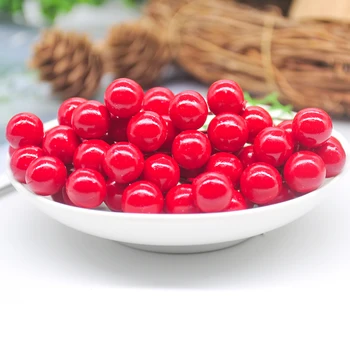 100 db/tétel mini hamis gyümölcshab gyümölcs mesterséges kis bogyós piros cseresznye porzó gyöngy medálfa dekoráció DIY karácsony