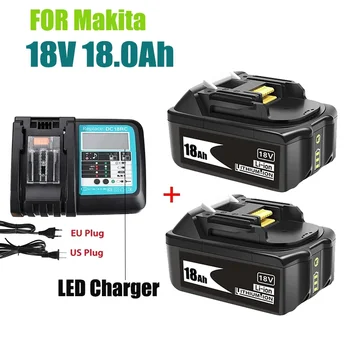 100% Original Makita 18V 18000mAh Aufladbare Power Werkzeuge Batterie mit LED Li-Ion Ersatz LXT BL1860B BL1860 BL1850