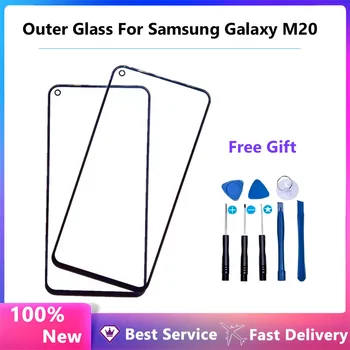 100% új LCD Samsung Galaxy M20 eredeti telefon LCD elülső külső üvegpanel érintőképernyő cseréje