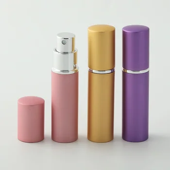 10ml hordozható utazási üveg spray üres illóolaj tartály parfüm spray palack minta kozmetikai fém parfüm porlasztó Mini