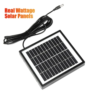 12V 2W napelem napelemes kerti lámpa panel DIY alkatrészek DC port napelem akkumulátor modul akkumulátortöltőhöz