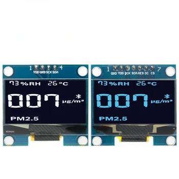 1db 1,3 hüvelykes OLED modul fehér / kék SPI / IIC I2C Kommunikálja a színt 128X64 1,3 hüvelykes OLED LCD LED kijelző modul 1.3