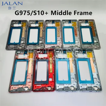 1db középső keret sm s10 plusz LCD középső keret hátsó keret tok csere mobiltelefon javítás
