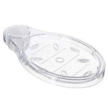 1PC 22/25mm műanyag szappanos edények doboz szappantartó zuhanyrúd csúszka csúszka tároló állvány átlátszó tartó fürdőszobai tartozék мыльница
