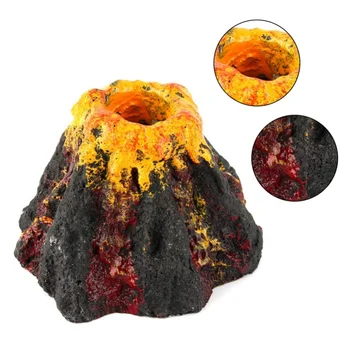 1PC akvárium Vulkán alakú légbuborék kő oxigénszivattyú dekoráció gyűrűs kő tartály lemez légszivattyú hal tartály dekoráció