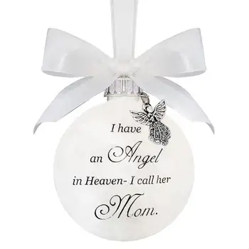 1PC Karácsonyi dísz tolllabda angyal a mennyben emlékmű nővér/testvér/apadísz tartós emlékdísz /anya C1I5