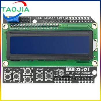 1PCS LCD billentyűzet pajzs LCD1602 LCD 1602 modul kijelző Arduino ATMEGA328 ATMEGA2560 málna pi kék képernyő
