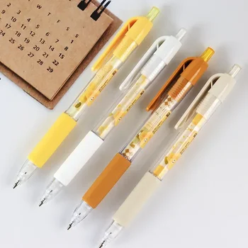 2/4db Mechanikus ceruzák Aranyos sajt automata ceruzák 0,5/0,7 mm-es íróeszköz Kawaii koreai írószer Iskolai irodaszerek