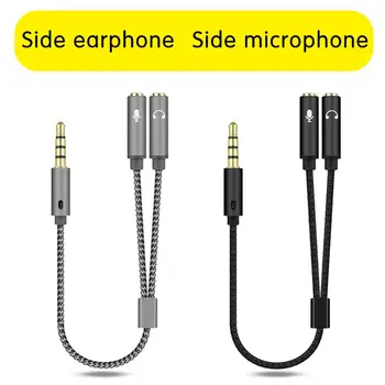 2 IN 1 Audio Extender kábel apáról nőstényre 3,5 mm-es jack AUX kábel fejhallgatóhoz Hangszóró hosszabbító kábel iPhone Xiaomi PC-hez