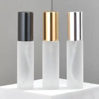 20 / 50db 5ml / 10ml matt üveg parfümös üveg üres spray-palack újratölthető vékony üveg minta kémcsöves injekciós üvegek