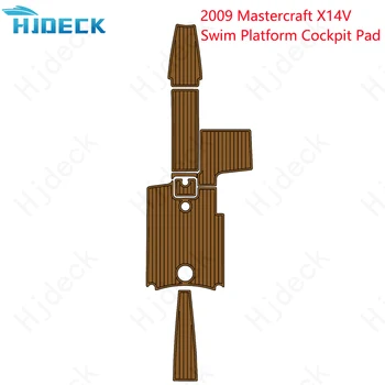 2009 Mastercraft X14V úszóplatform szőnyeg hajó EVA hab teak fedélzet padlópad barna