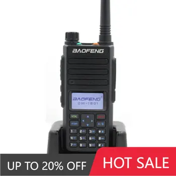 2020 Baofeng DMR DM-1801 Walkie Talkie VHF UHF 136-174 & 400-470MHz kétsávos kettős időkapu Tier 1 és 2 digitális rádió DM1801