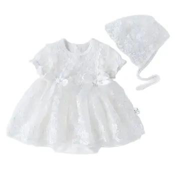 2023 Csecsemő 1. év születésnapi hercegnő ruha karácsonyi jelmez Kislányok keresztelő ruhák baba édes masni esküvői ruha 2db