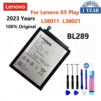 2023 év 100% eredeti akkumulátor Lenovo K5 játékhoz L38011 L38021 3030mAh BL289 mobiltelefon csere akkumulátorok Bateria