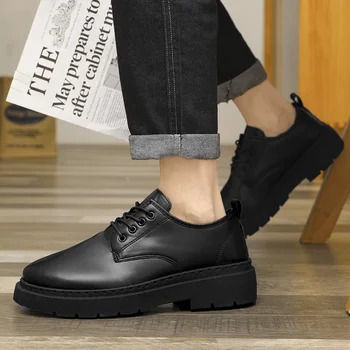 2023 Új divat férfi cipők Nyári fekete férfi bőrcipők Férfi divatos munkacipők Alkalmi divatos cipők Cipők férfiaknak
