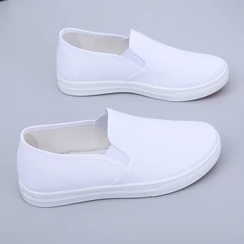 2023 Új divat női cipő fehér vászon alkalmi lapos diákápoló könnyű tenis de mujer lakások naplopók Chaussure Femme