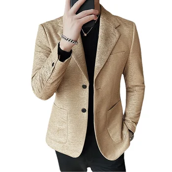 2023 Új férfi üzleti alkalmi öltöny kabát méret XXXL-S rakott szövet ruházat férfi esküvői bankett ruha blézer kabátok