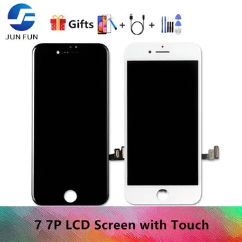 20db / tétel nagykereskedelmi fekete/fehér összeszerelés LCD kijelző digitalizáló iPhone 7 7P Tianma minőségi LCD érintőképernyő Nincs halott pixel