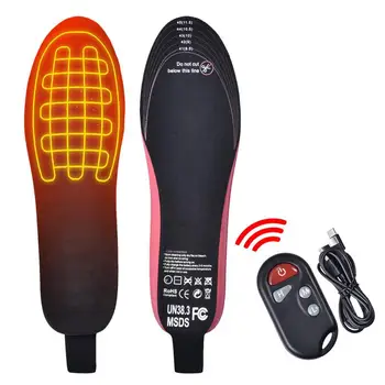 2100mAh USB fűtött cipőtalpbetét távirányítóval lábak meleg zoknibetét szőnyeg elektromosan fűtőbetét elektromos fűtőbetétek