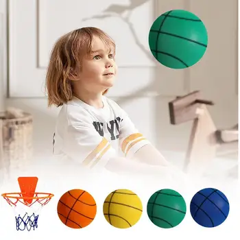 24cm Silent Basketball Foam Basketball Indoor Training Ball 7-es méret bevonat nélküli, nagy sűrűségű, alacsony zajszintű sportjátékok