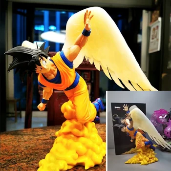 28cm Anime Dragon Ball Angel Son Goku Akciófigura Kakarotto Álló modell figura Játék dísz Karácsonyi kollekció ajándékok