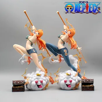 29cm One Piece Figrues Nami Anime figura Iu Popmax Szexi Hentai figura Pvc szobor Modell baba Gyűjthető szoba íróasztal Decora játékok