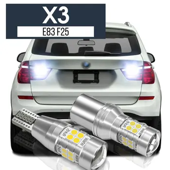 2db LED biztonsági mentési lámpa hátrameneti lámpa Blub Canbus tartozékok BMW X3 E83 F25 2005 2006 2007 2008 2009 2010 2011 2012 2013 2014