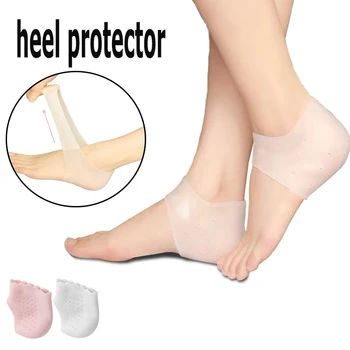 2Pcs szilikon lábvédő Hidratáló Megakadályozza a láb repedéseit Puha, lélegző Kényelmes lábzokni Bőrápoló eszközök