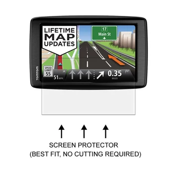 3* Átlátszó LCD PET film karcálló képernyővédő fólia tok TomTom VIA 1605TM 1605 M TM WTE LIVE Repülési GPS