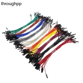 30 db mix színes elektronikus készlet breadboard Dupont kábel 20cm 2,54 mm-es vonalas apa - anya Dupont áthidaló kábel