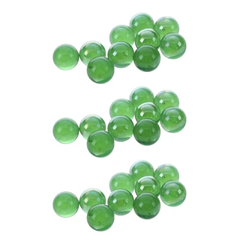 30 db Márvány 16Mm Üveggolyók Knicker Üveggolyók Dekoráció Szín Nuggets Toy Green