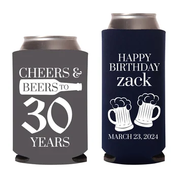 30. születésnapi dobozhűtők - Éljenzés és sörök 30 éves születésnapi zsúrra Dobozhűtők - testreszabott születésnapi dobozhűtők 30. B